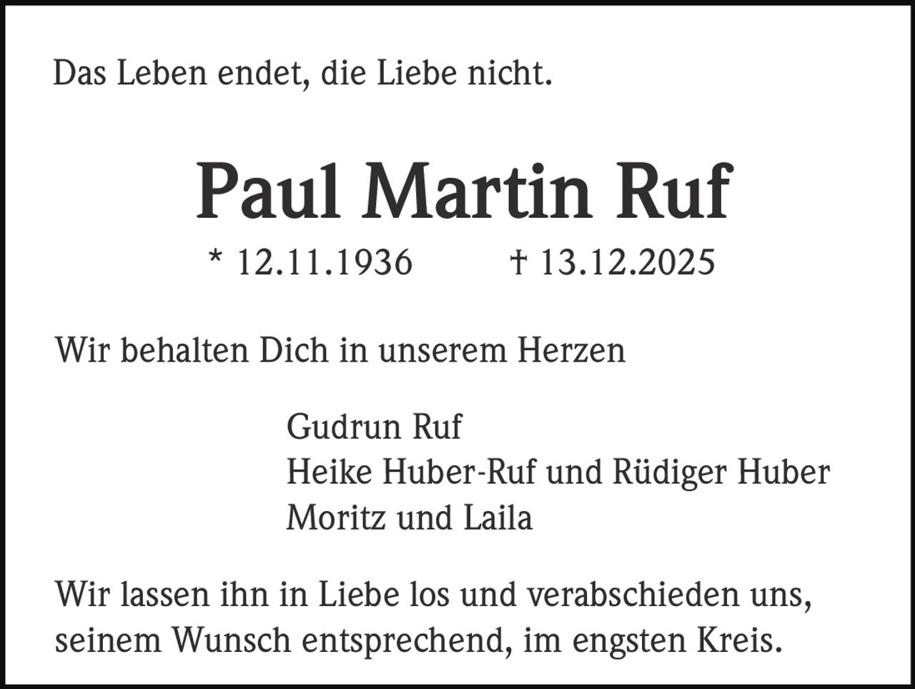Ankündigung