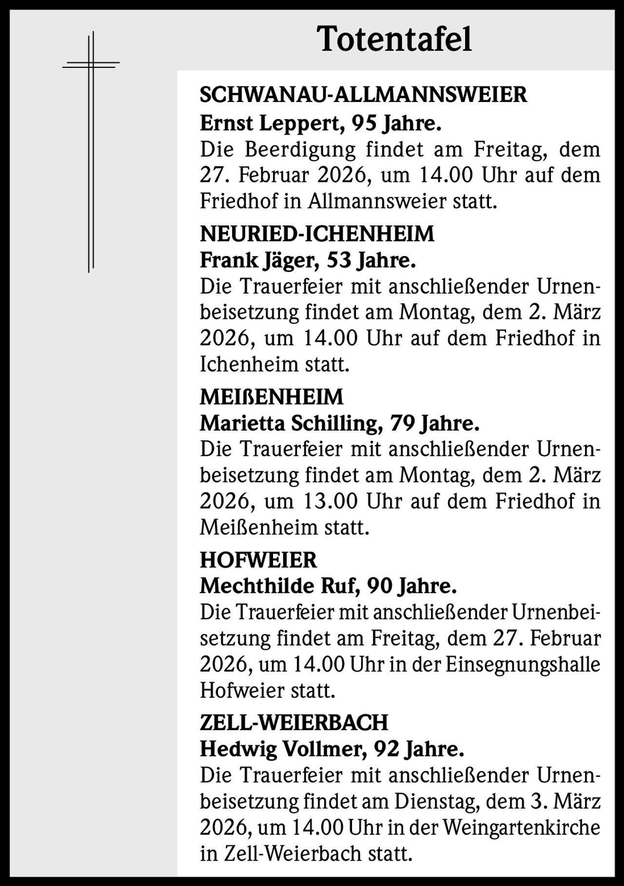 Ankündigung