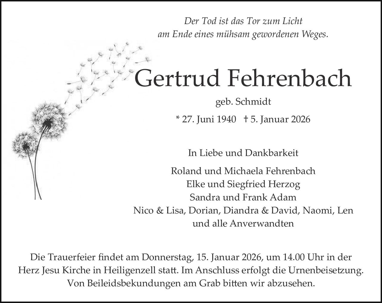 Ankündigung