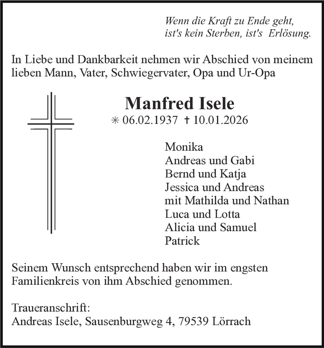 Ankündigung