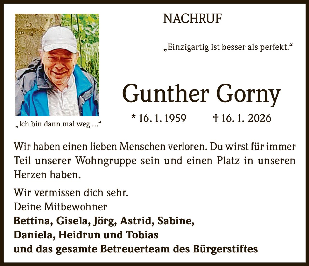 Ankündigung