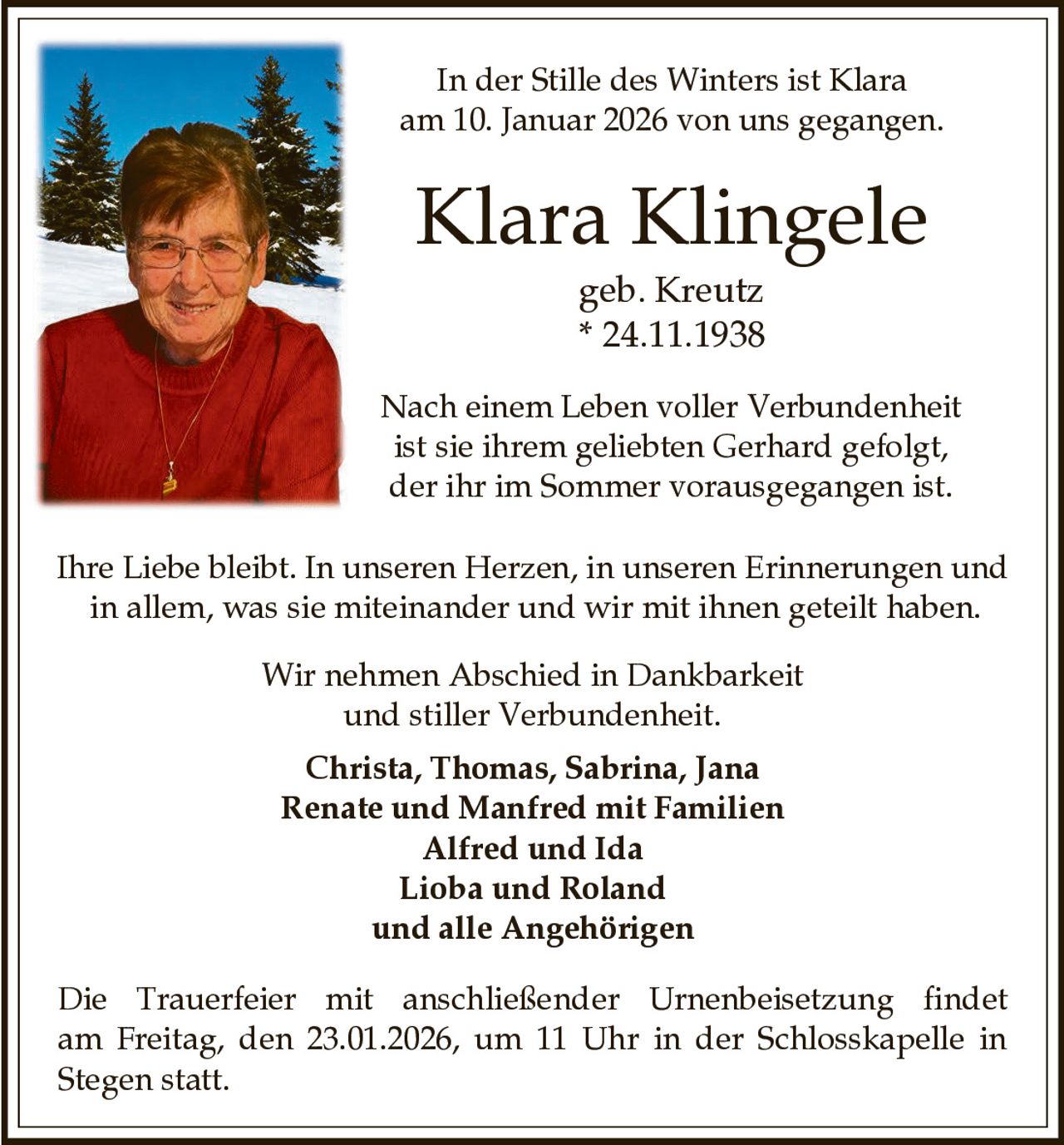 Announcement