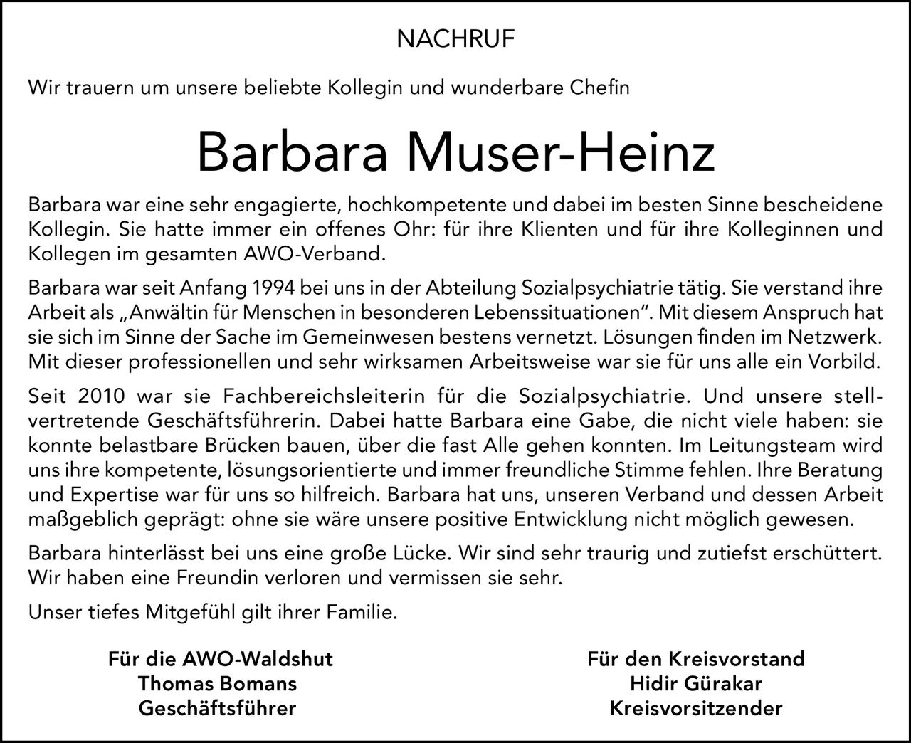Ankündigung