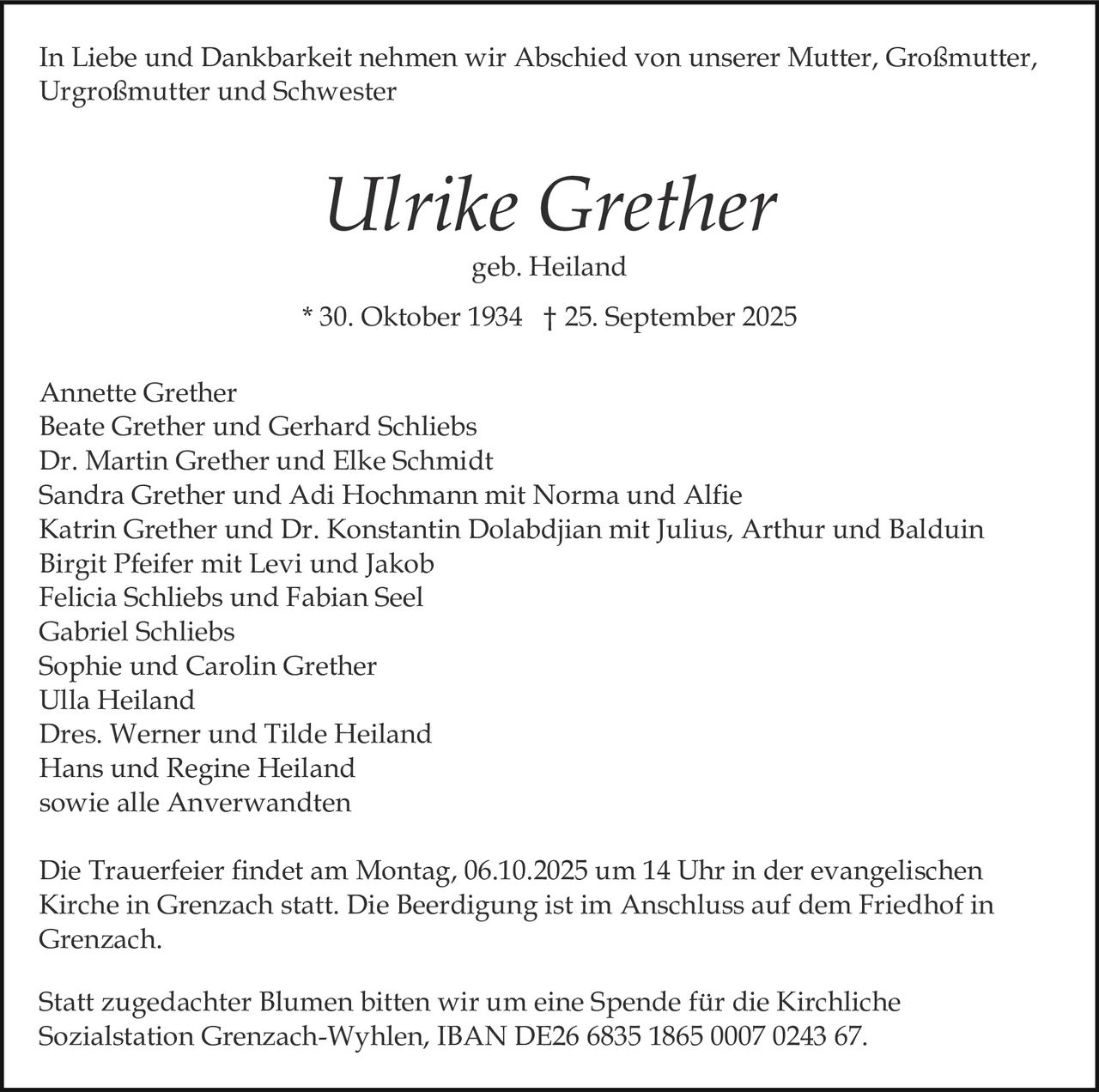 Ankündigung