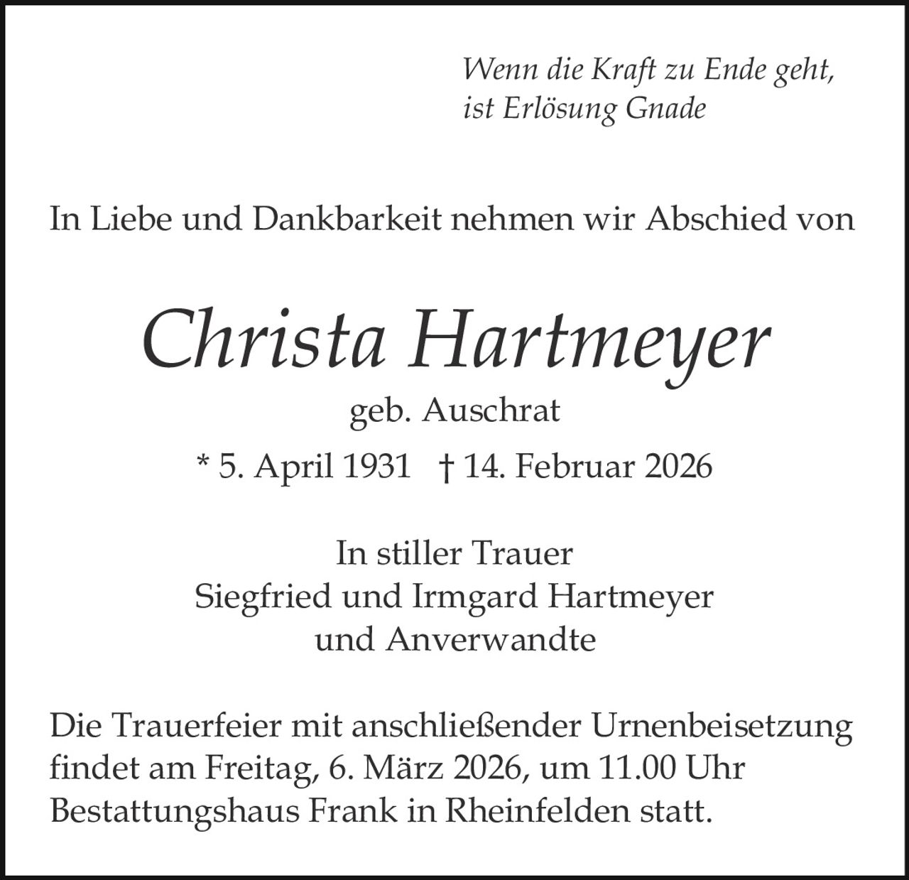 Ankündigung