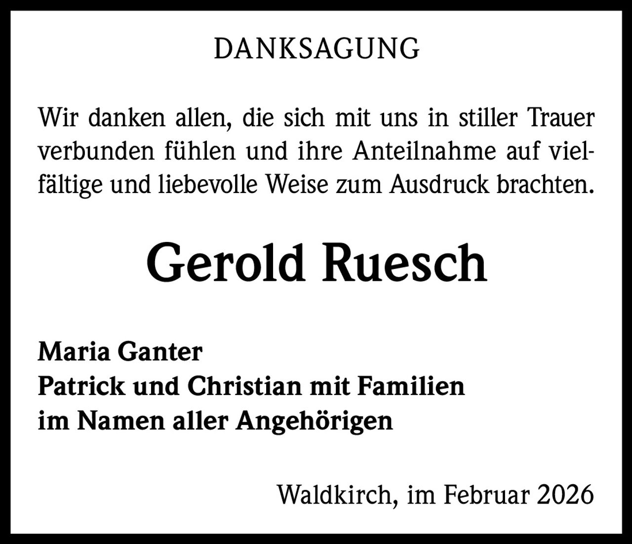 Ankündigung