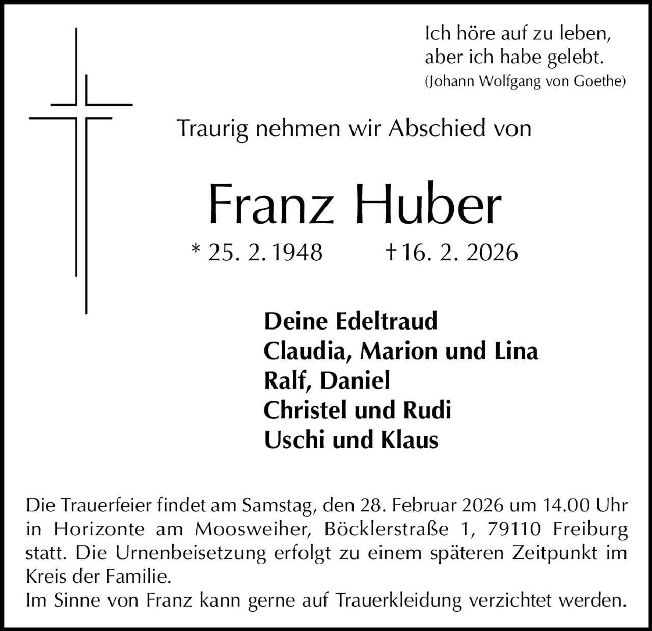 Ankündigung