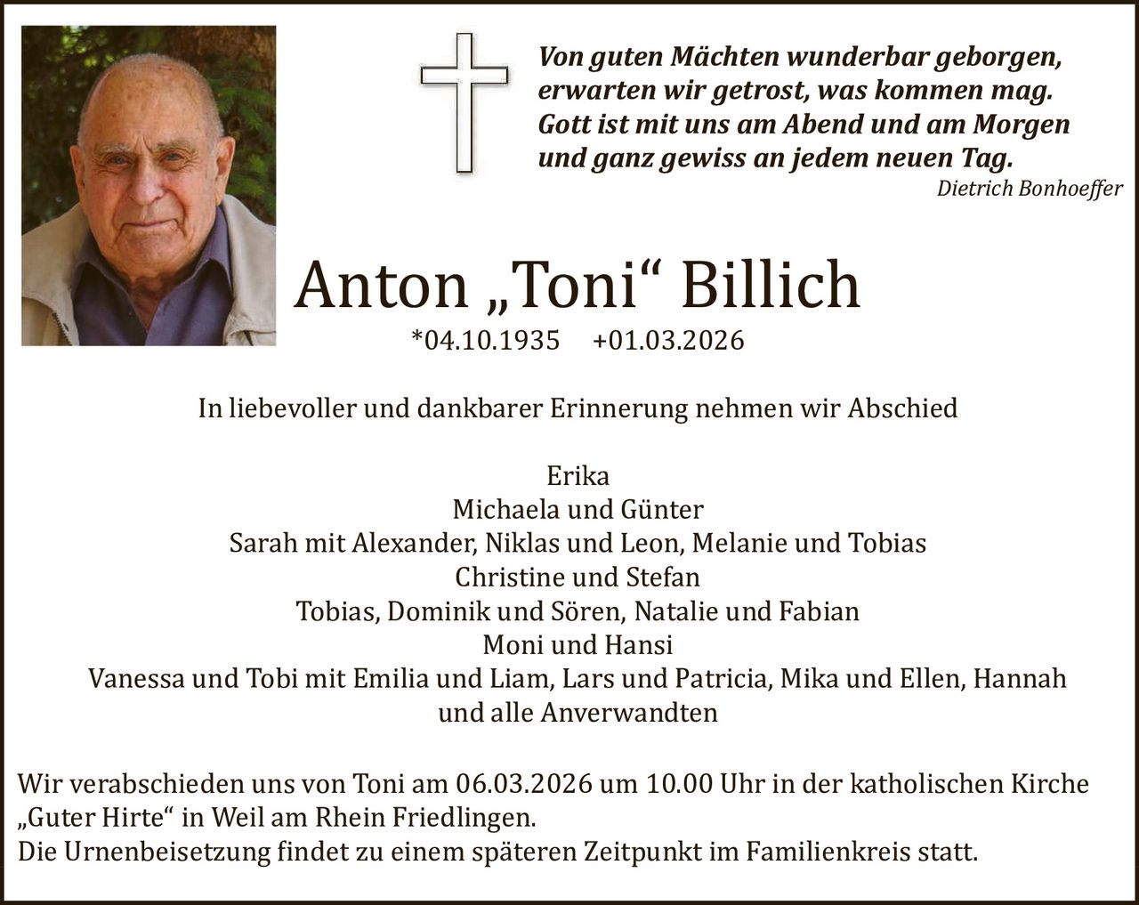 Ankündigung