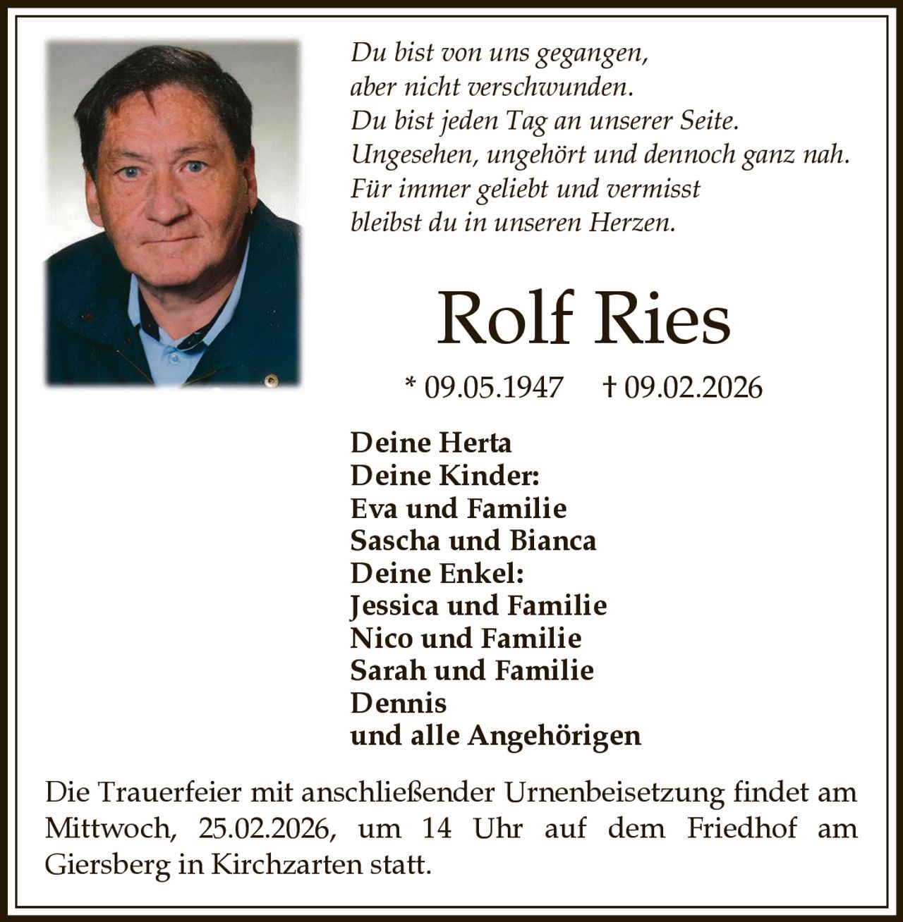 Ankündigung