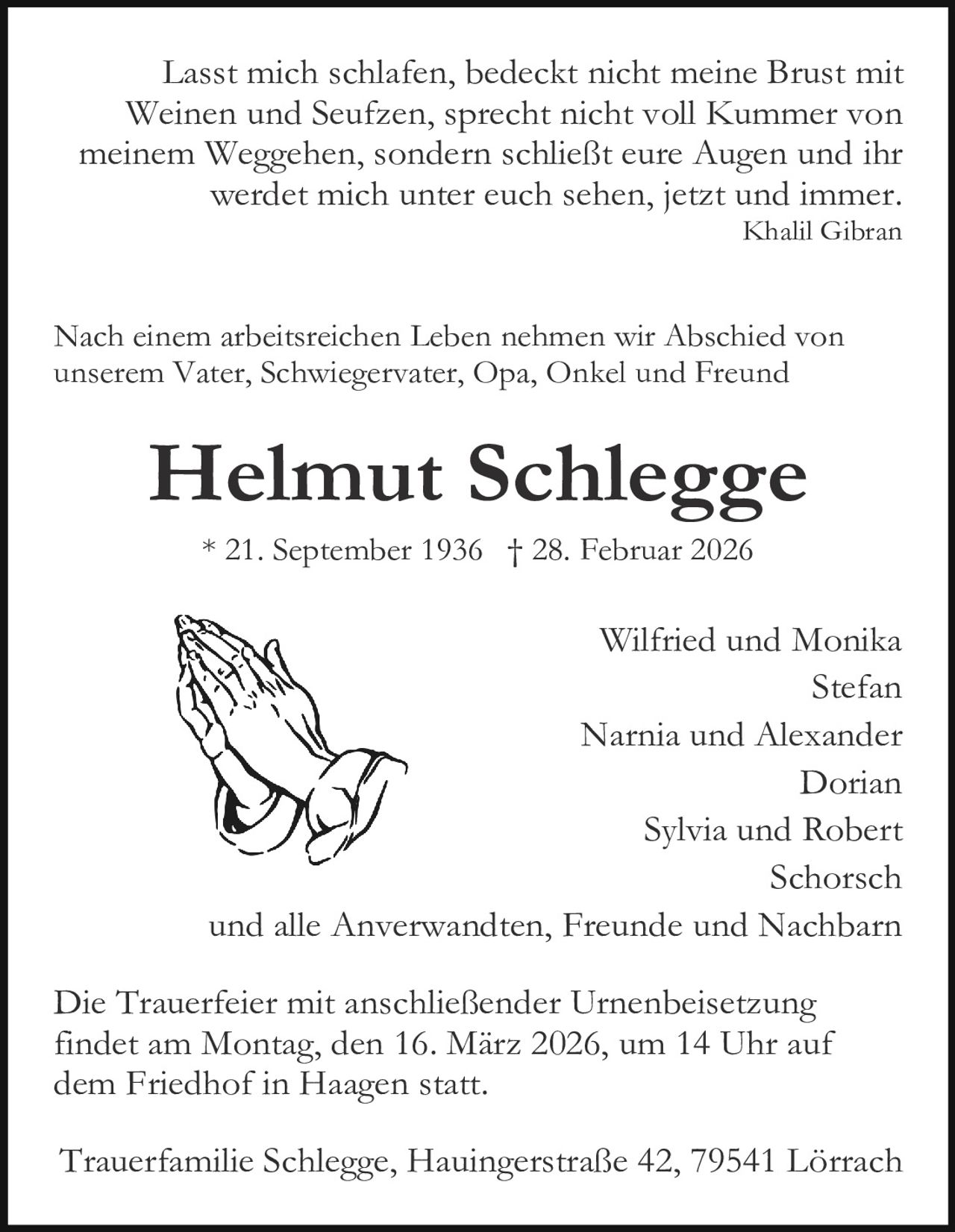 Ankündigung