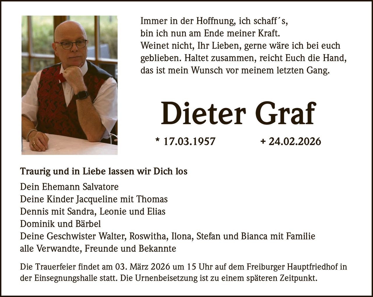 Ankündigung
