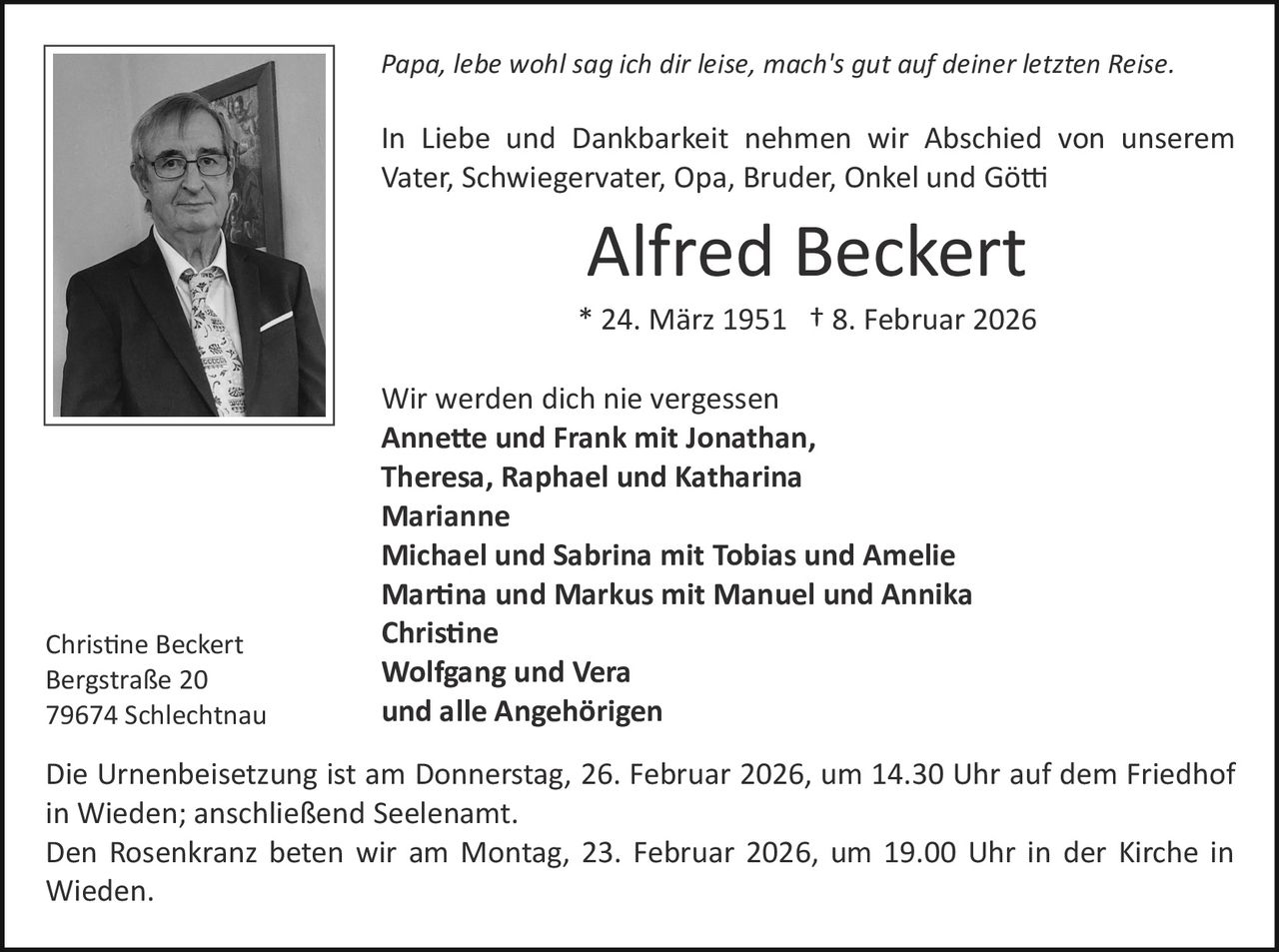 Ankündigung