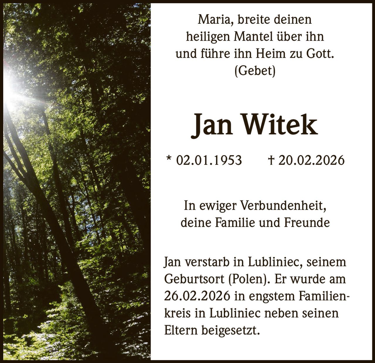 Ankündigung