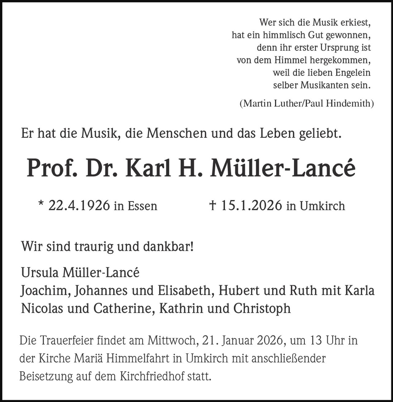 Ankündigung