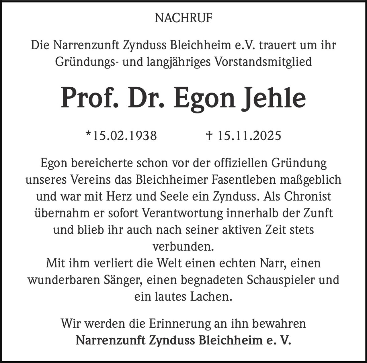 Announcement