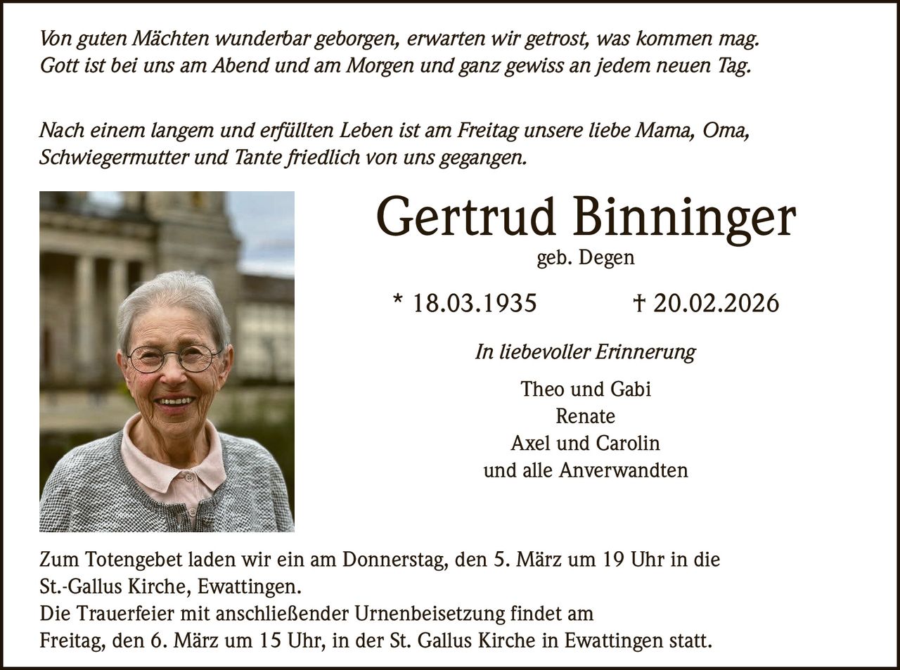 Ankündigung