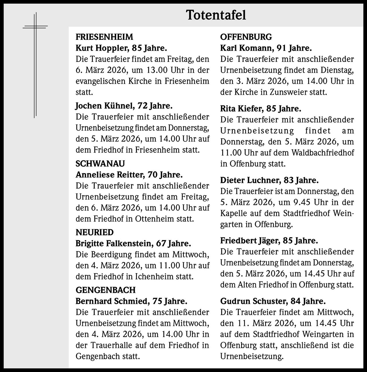 Ankündigung