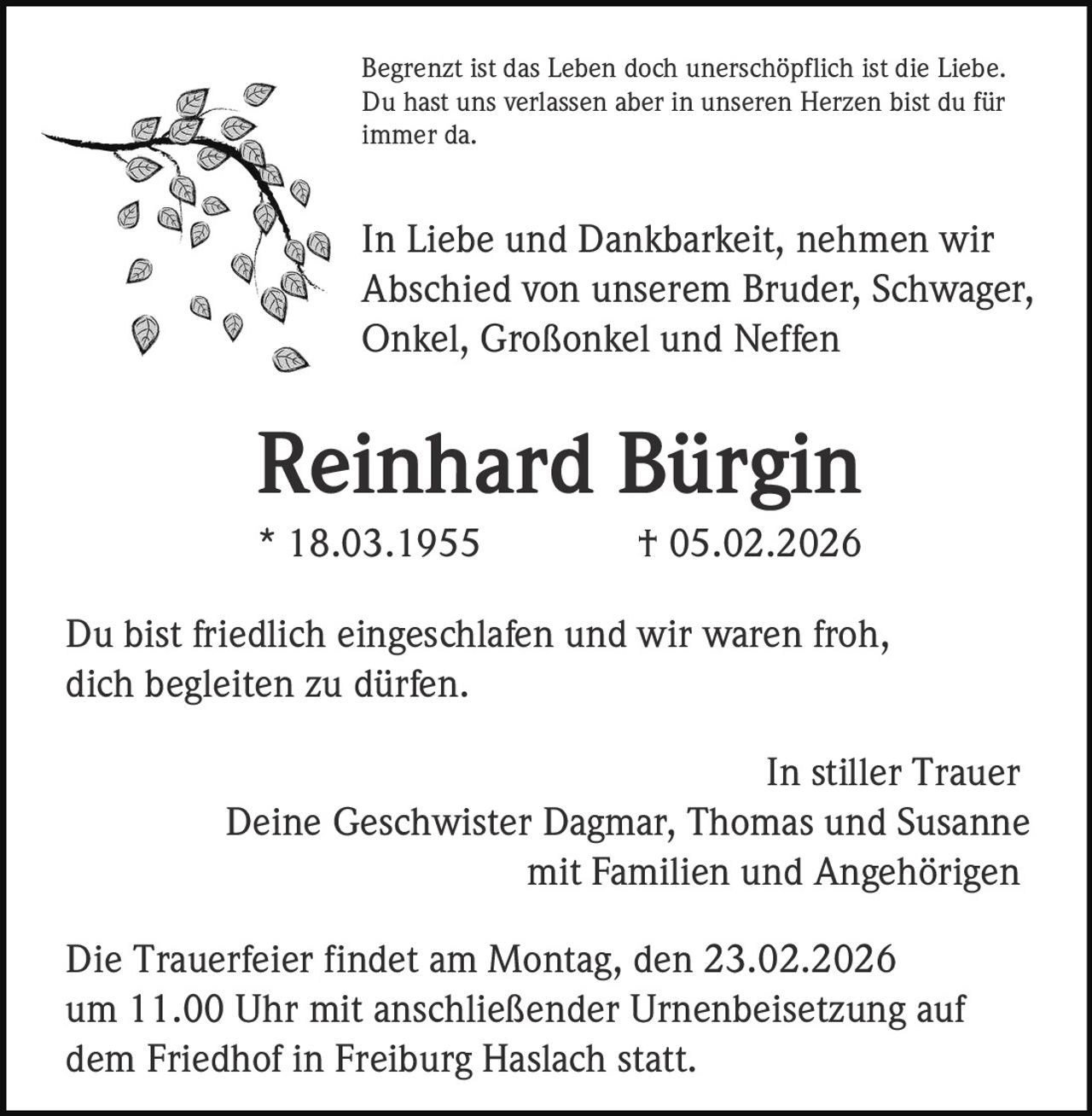 Ankündigung