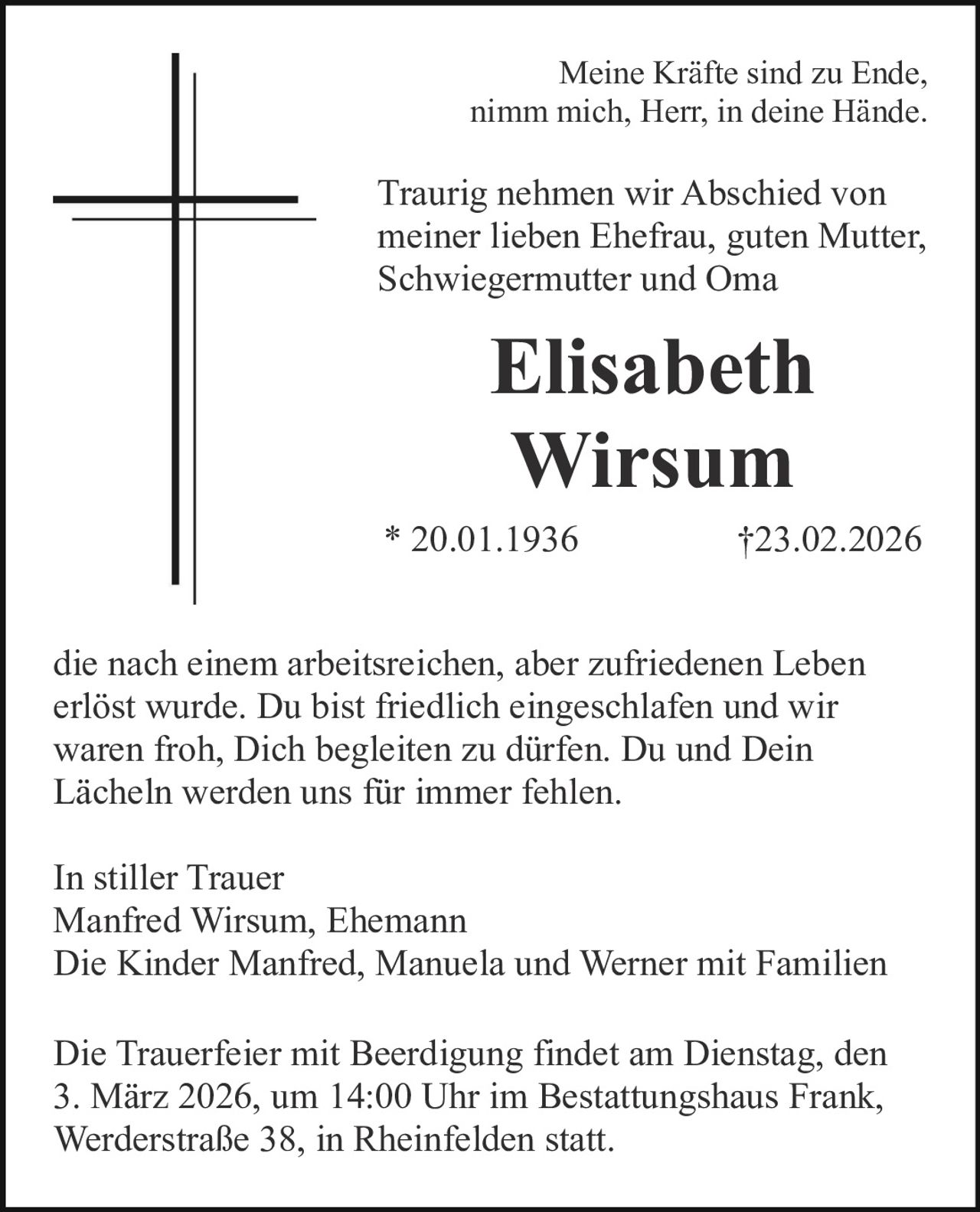 Ankündigung