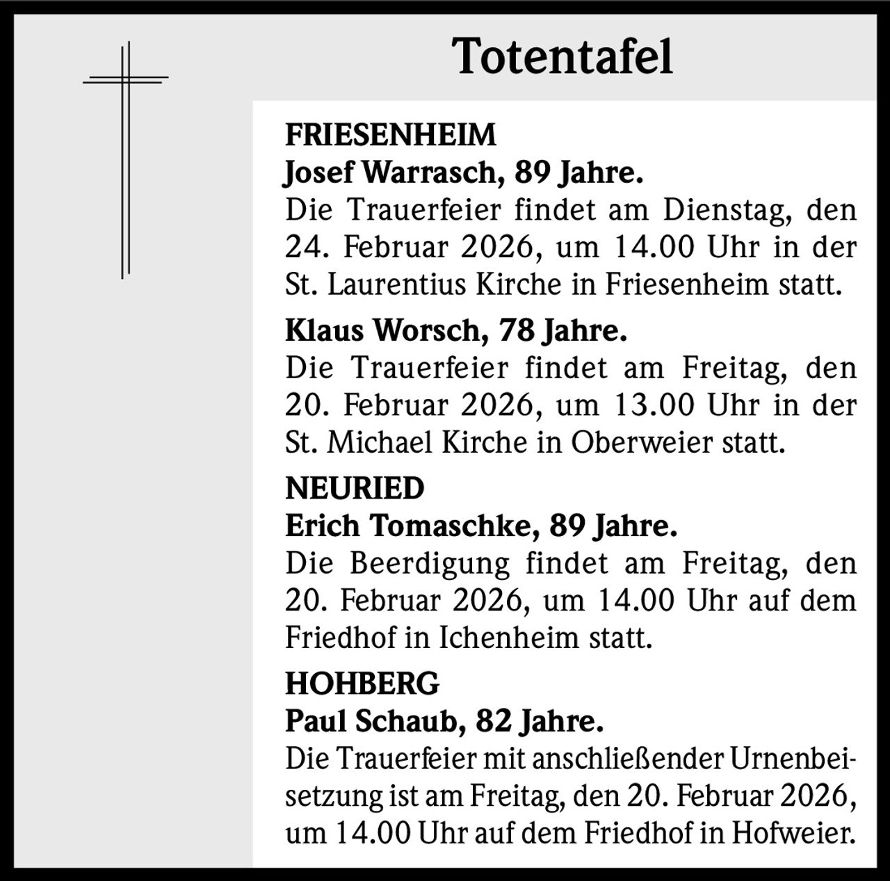 Ankündigung