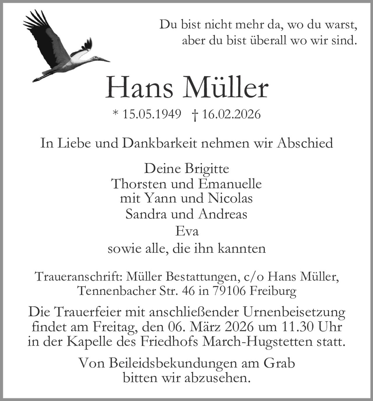 Ankündigung