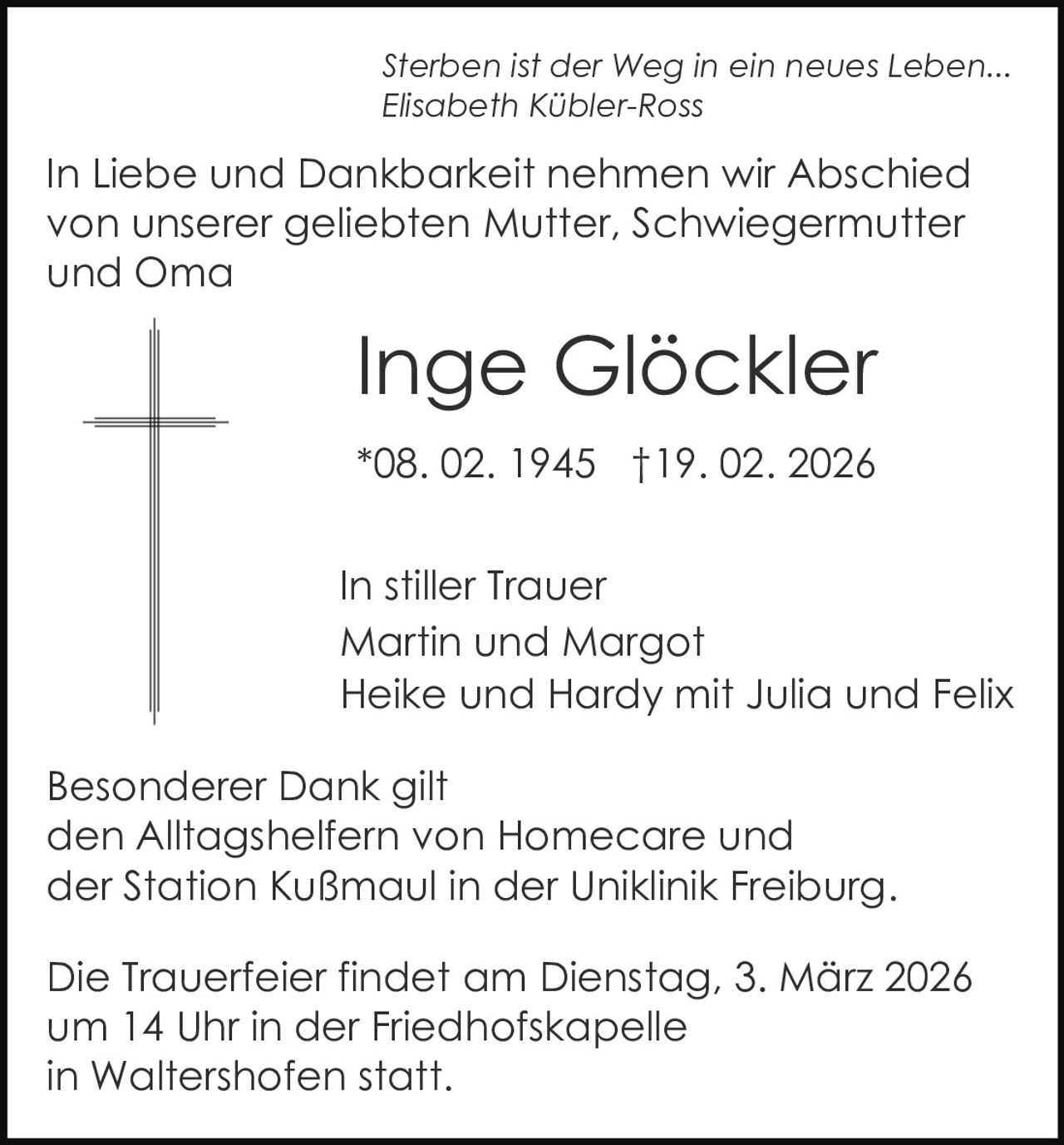 Ankündigung