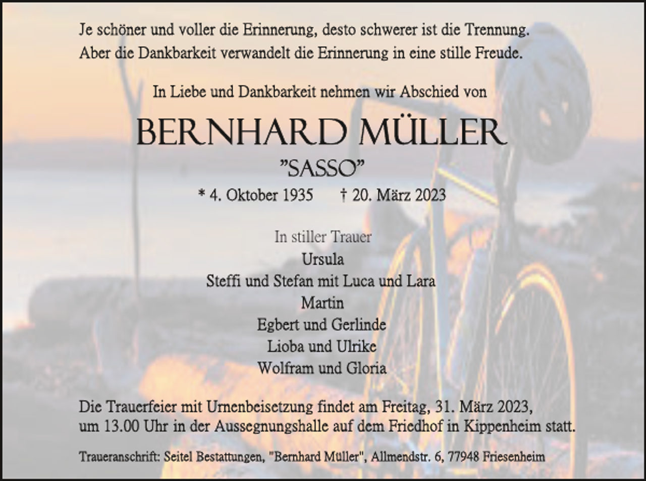 <p>In stiller Trauer</p>