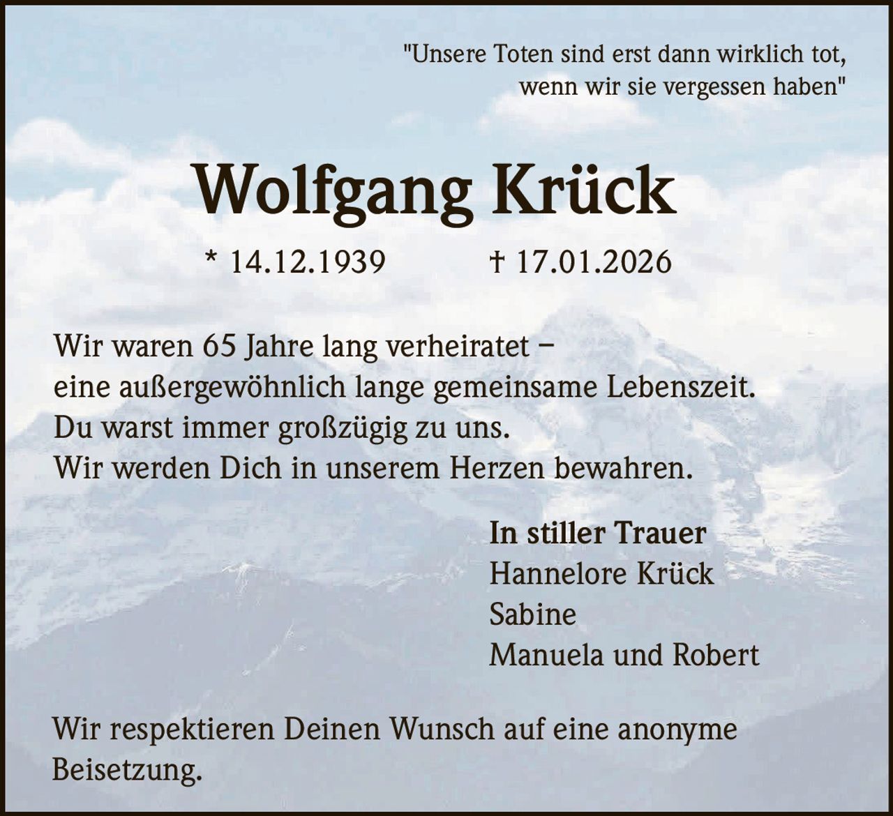 Ankündigung