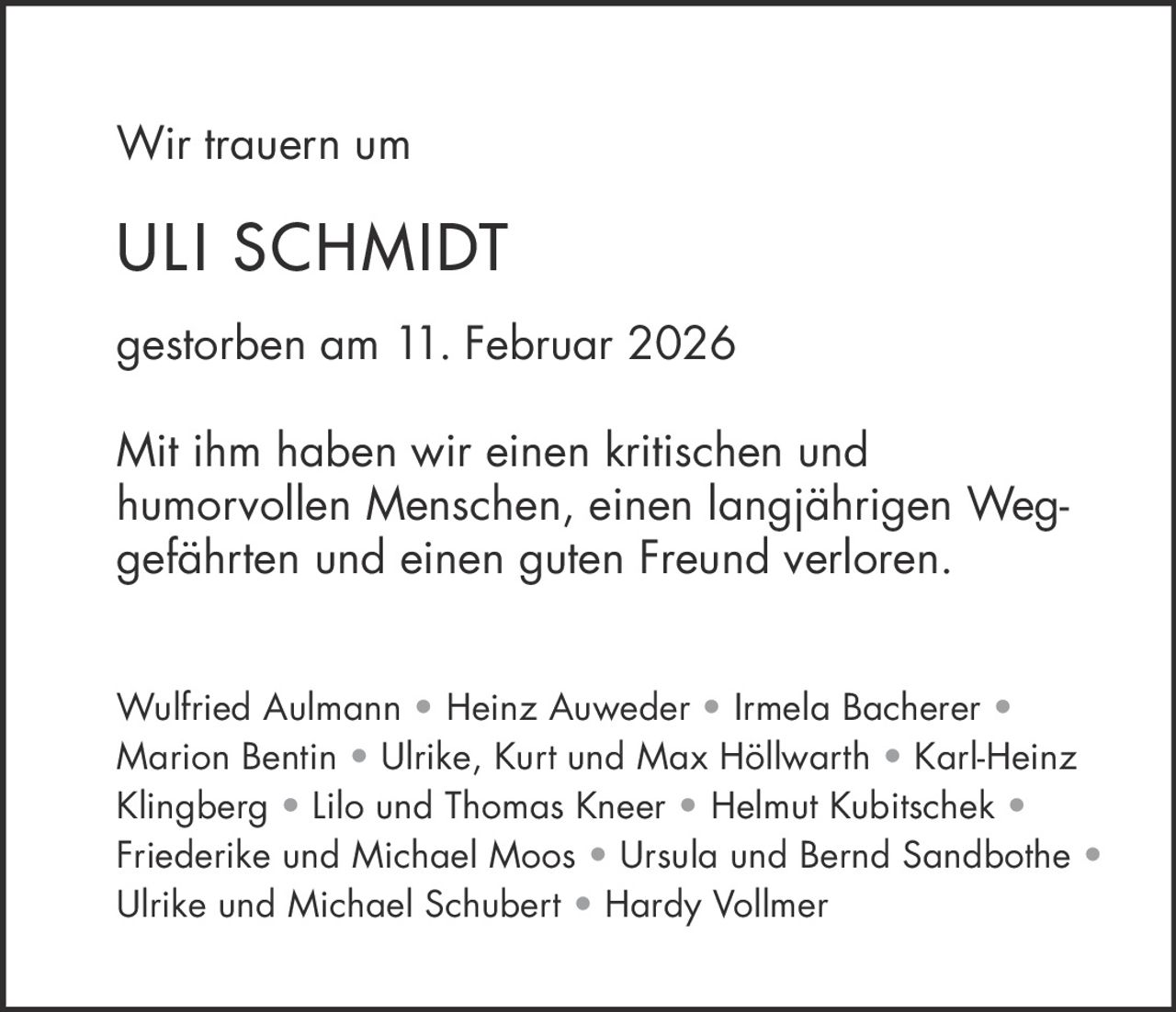 Ankündigung