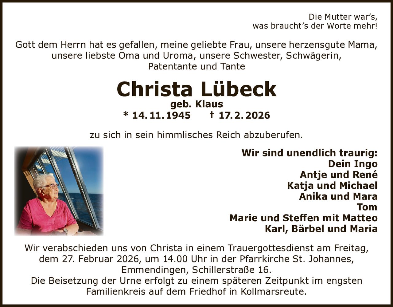 Ankündigung