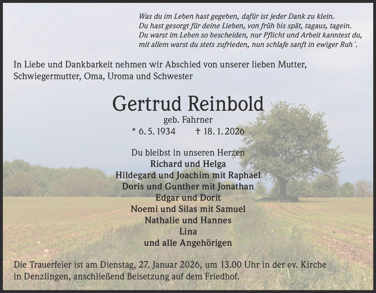 Ankündigung