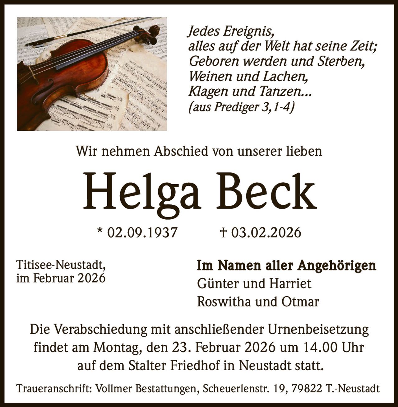 Ankündigung