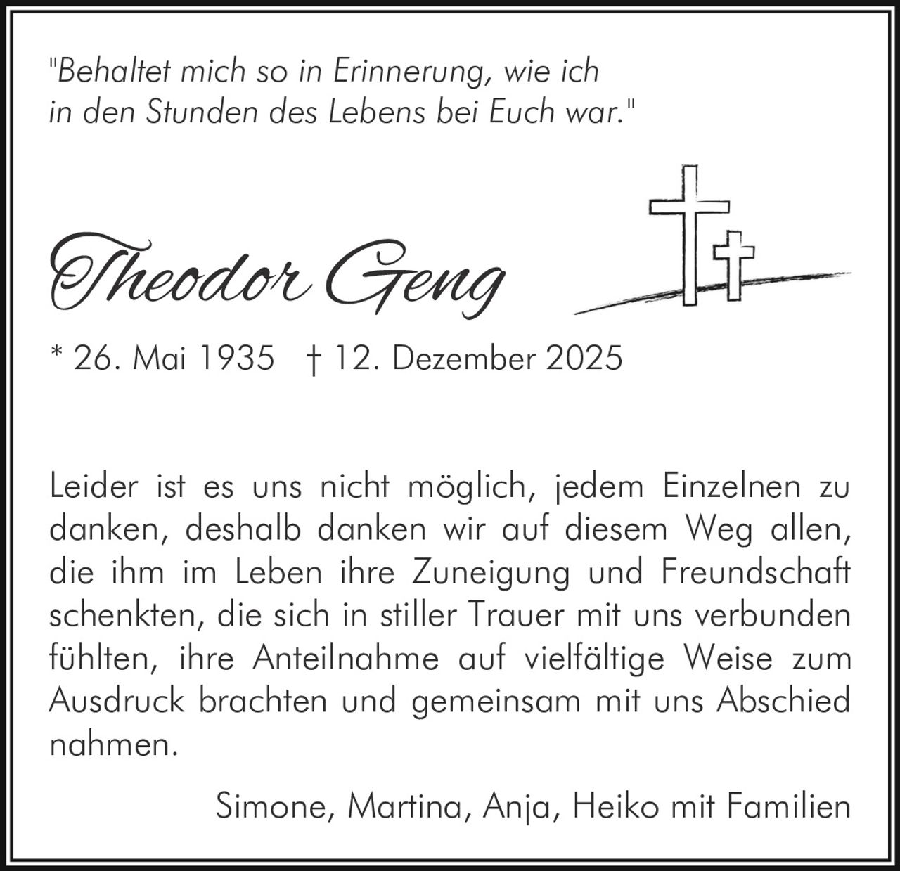 Ankündigung