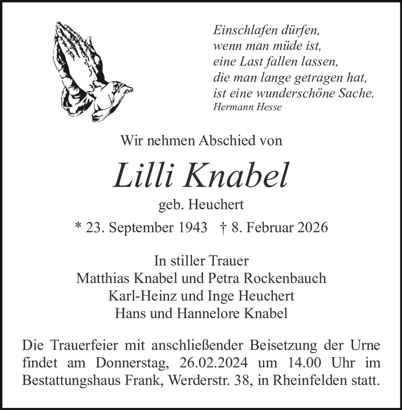 Ankündigung