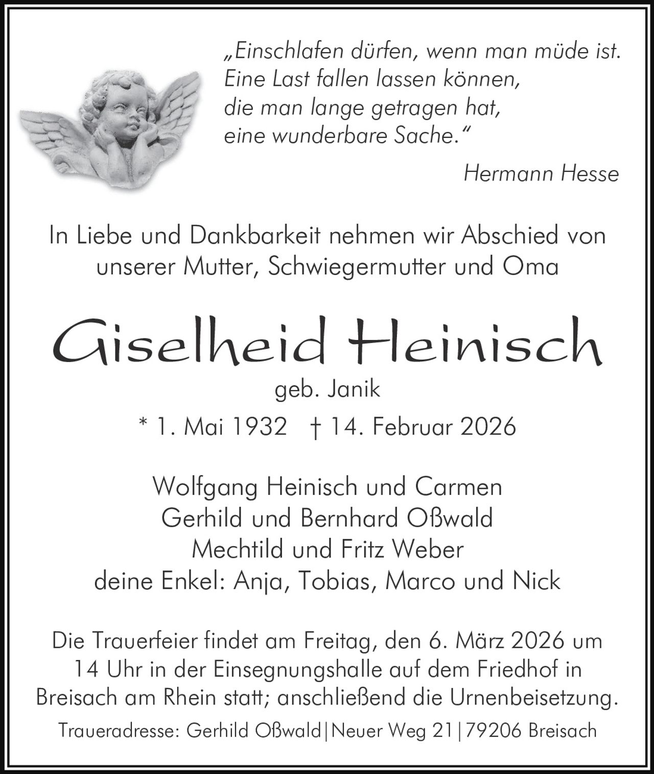 Ankündigung