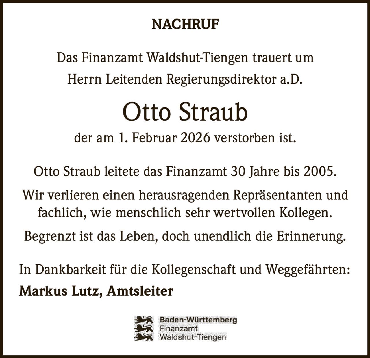 Ankündigung