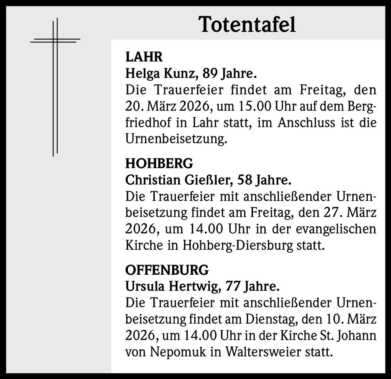Ankündigung