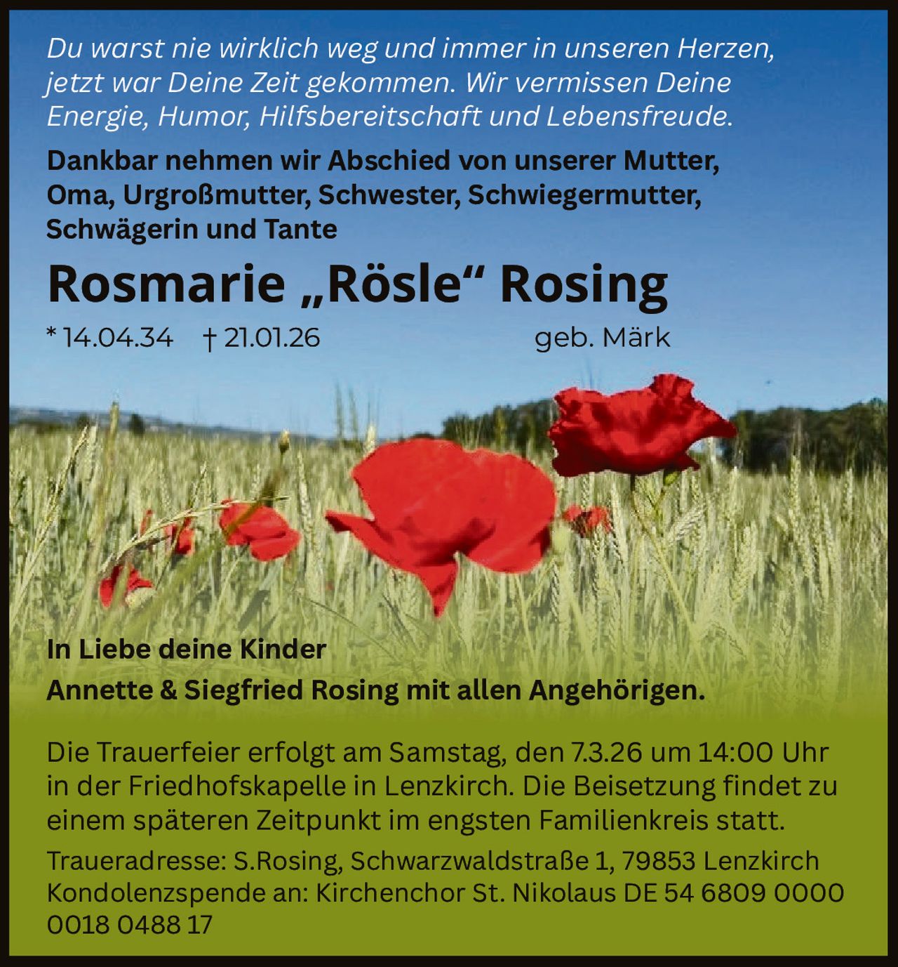 Ankündigung