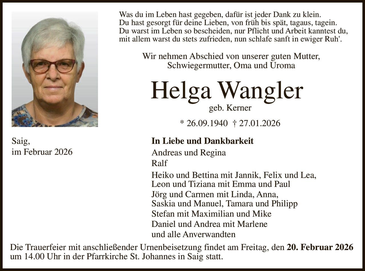 Ankündigung