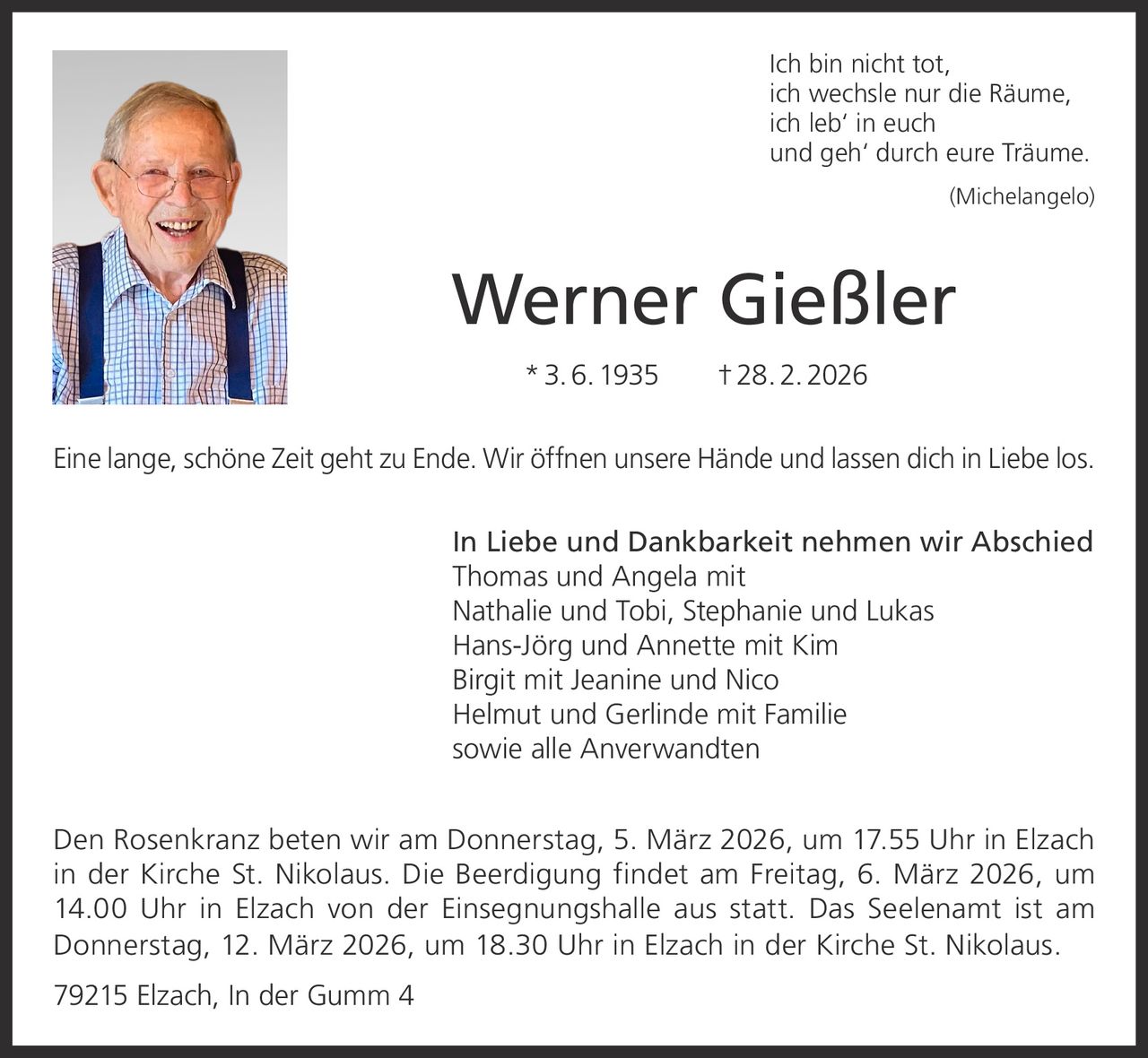Ankündigung