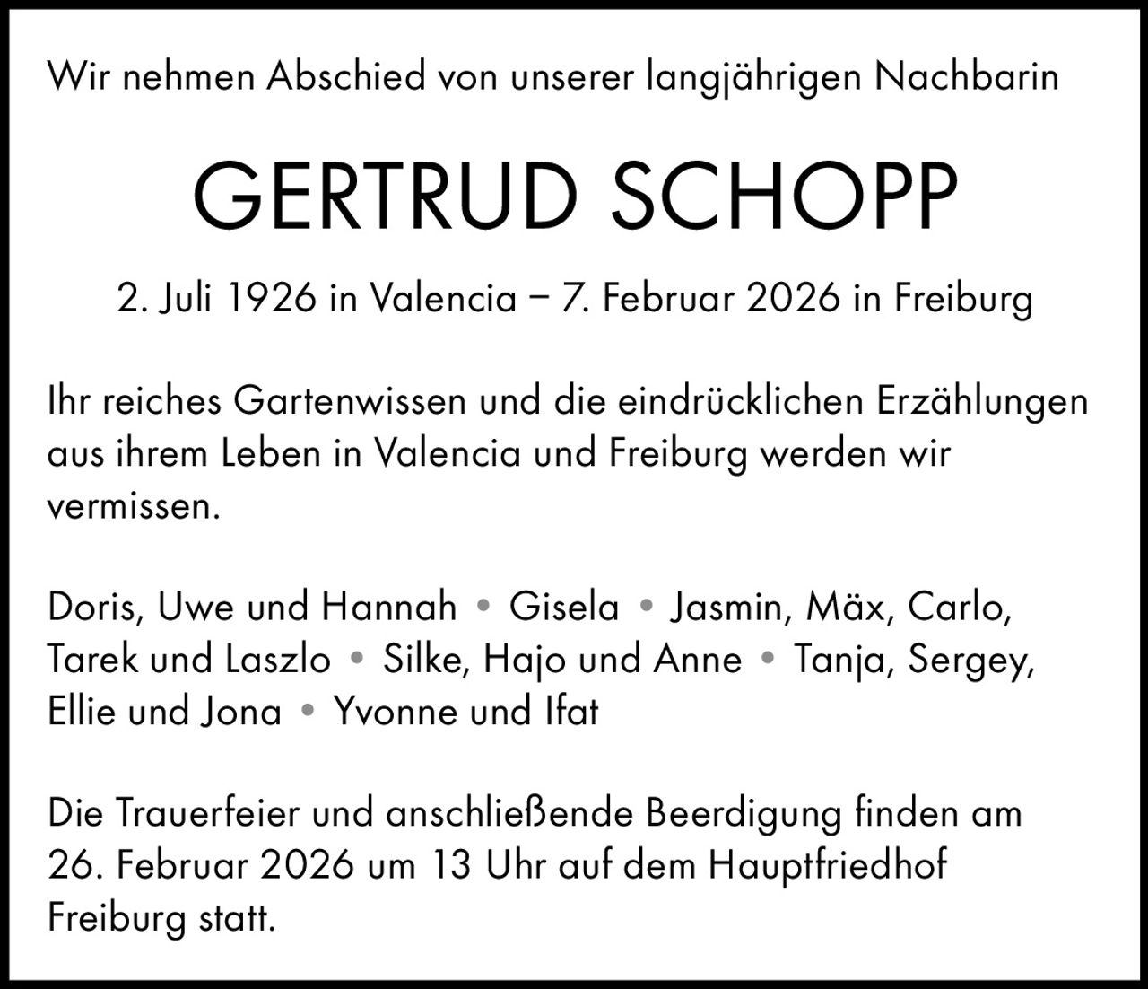 Ankündigung