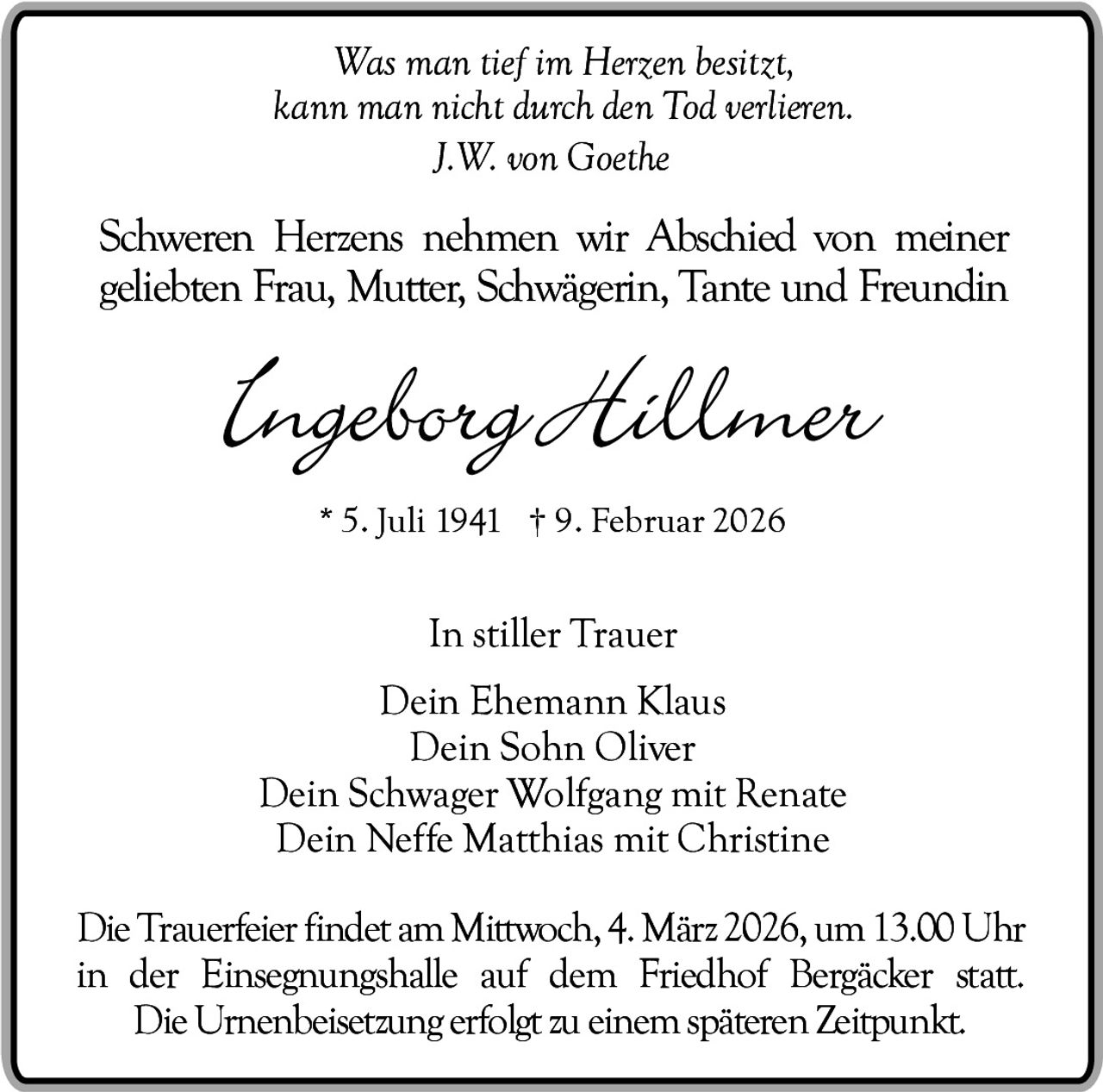Ankündigung
