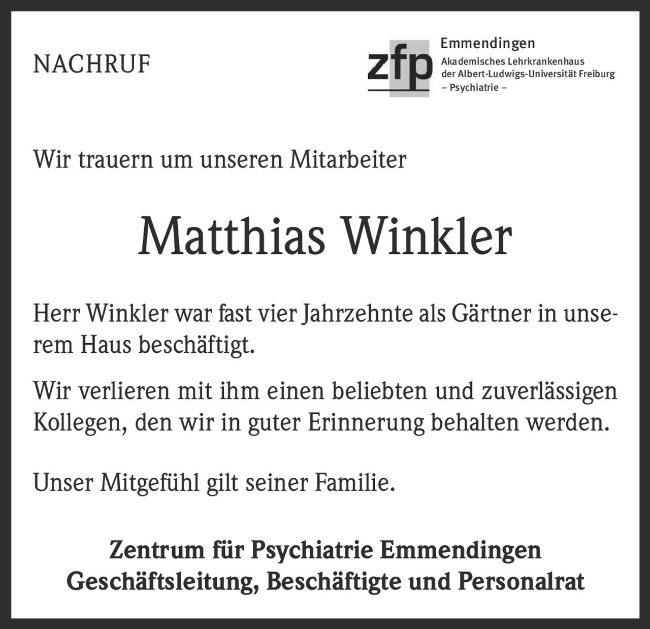 Ankündigung