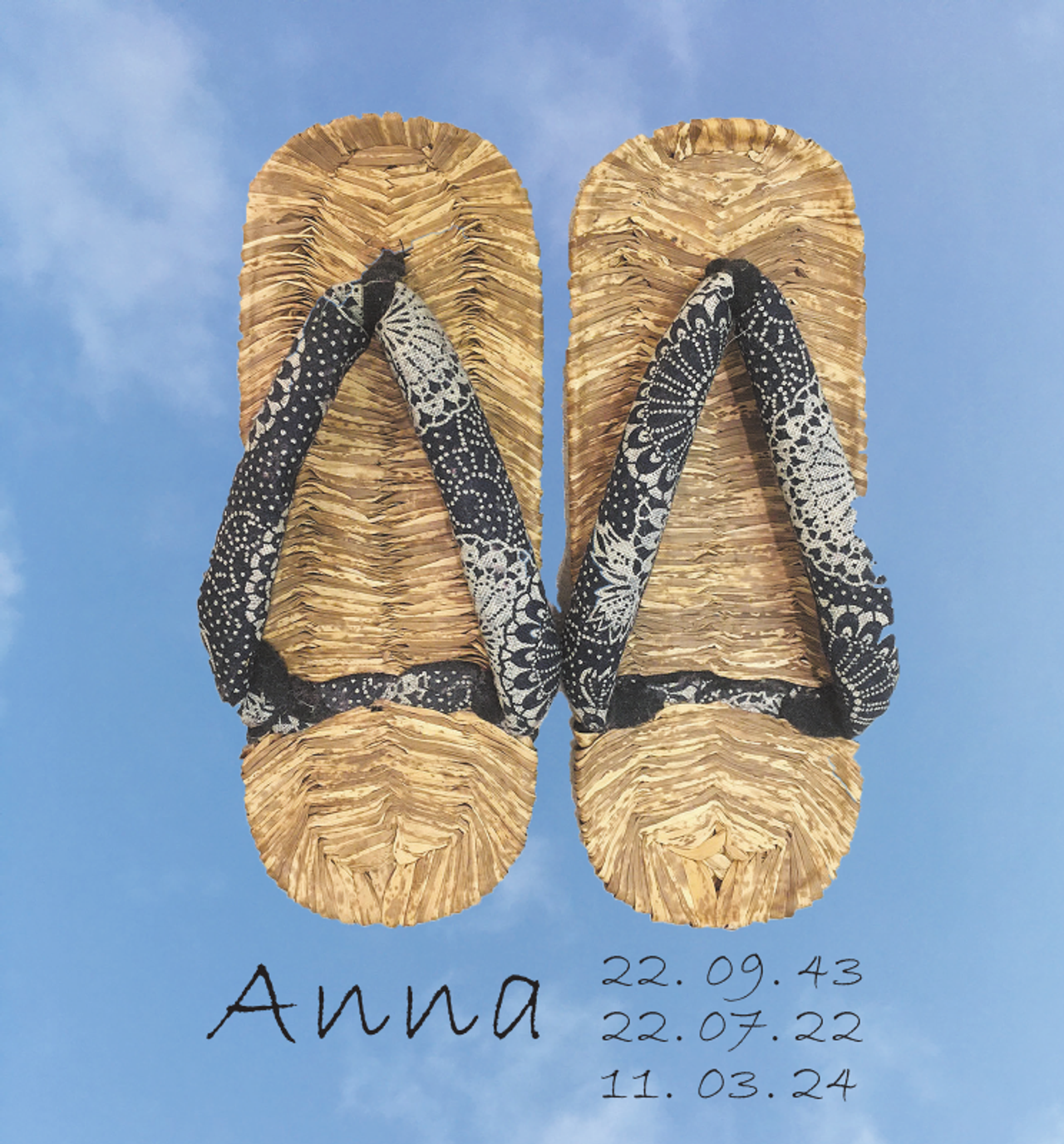<p>Anna</p><p>22. 09. 43<br />22. 07. 22<br />11. 03. 24</p>